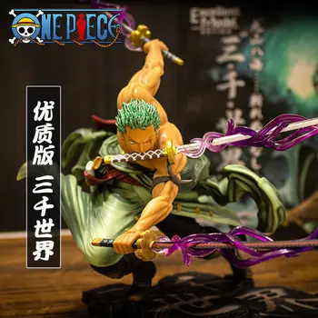 Japonya Anime One Piece Fugure Modeli Yeni dünya Roronoa Zoro Hasır şapka Klasik savaş PVC Action Figure Koleksiyon Hediye Oyuncak