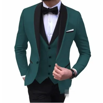 JELTONEWİN 2021 Custom Made Bordo Sigara Blazer Iş Beyler Damat Takım Elbise Balo Takımları Erkekler Için Düğün En Iyi Adam Smokin