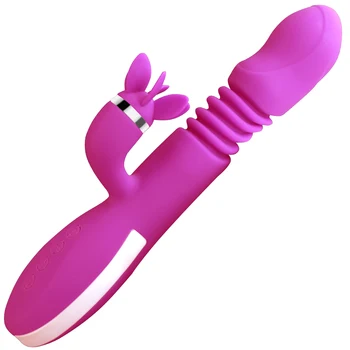 Kadın mastürbasyon ısıtma çift şok vibratör G Spot klitoris Enayi stimülatörü yapay Penis Vibratörler Seks Oyuncakları kadın yetişkinler için 18