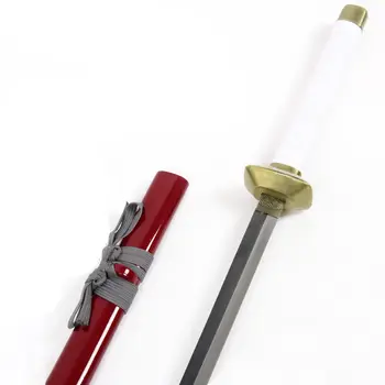 [Komik] 104 cm Cosplay Uchiha Sasuke Ninjia silah Ahşap Japonya Samuray Kılıcı bıçak modeli Anime Kostüm partisi hediye