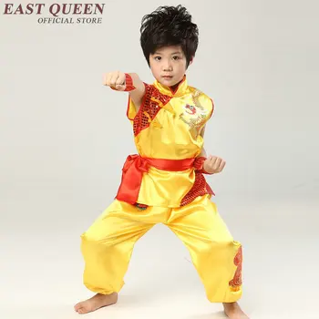 Kung fu üniforma erkek çocuklar için kung fu giyim çocuk nakış ejderha takım elbise dövüş sanatları performans üniformaları NN0572 HQ