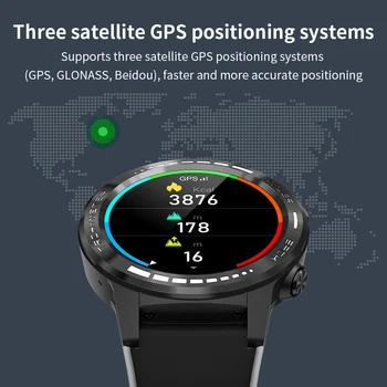 M7 Tam Dokunmatik akıllı saat GPS SIM Desteği Bluetooth Çağrı Pusula Su Geçirmez IP67 Smartwatch Ekstra Uzun Bekleme Süresi 72 saat