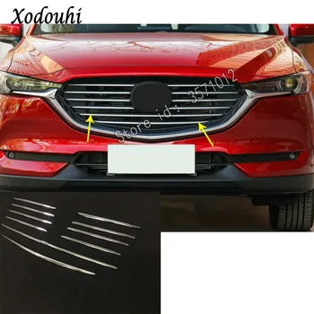 Mazda Cx8 Cx için-8 2017 2018 2019 2020 2021 Araba Sticker Styling Süs Yarış Motor Trim Ön ızgara ızgara ızgara çerçeve