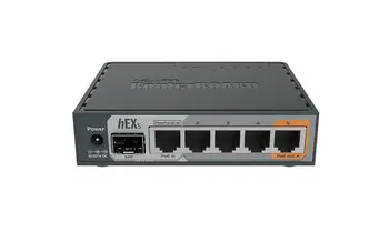 MikroTik RB760ıGS hEX S ROS Gigabit Ethernet Yönlendirici ile 1 xsfp Bağlantı Noktası, 5x10/100 / 1000 Mbps Bağlantı Noktaları,