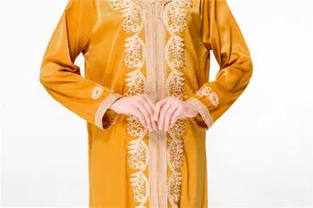 Moda Aplikler Boncuk müslüman elbise robe uzun türk elbiseler dubai abaya islam giyim