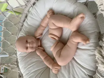 NPK bebe Reborn Bebek Kitleri DIY 22 inç Yumuşak silikon bebek reborn gerçek yenidoğan bebekler parçaları kalıp boyasız kiti