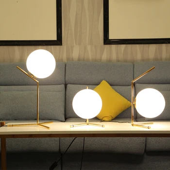 ODİFF Kuzey Avrupa basit masa lambası yatak odası komidin lambası post modern odası sıcak romantik sıcak cam ampul lamba