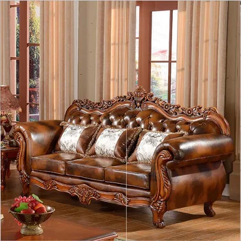 Oturma odası mobilya modern yumruk katmanlı hakiki deri kanepe Avrupa kesit kanepe seti o1033