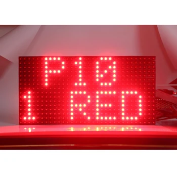 P10 DIP Tek kırmızı Açık led modülü için tek kırmızı renk P10 led mesaj ekran modülü 320*160mm 32 * 16 piksel
