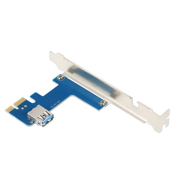 PCI-E Adaptör Kartı PCI-E X1 PCI-E X16 Genişleme Kartı Dönüştürücü Kartı USB3.0 Kablosu ile Güç Kablosu Tak ve Çalıştır