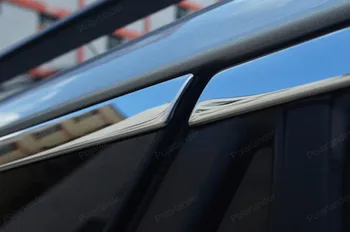 Pencere Döşeme araba dış aksesuarları dekorasyon şeritler için eski Toyota RAV4 paslanmaz çelik sütun olmadan