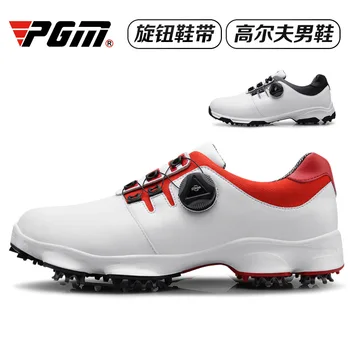 PGM Golf ayakkabıları erkek kaymaz ve su geçirmez spor ayakkabı ile dönen toka erkek koşu ayakkabıları