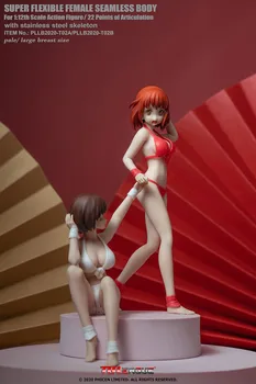 PLLB2020-T02A / B 1/12 Ölçekli Busty Anime Kadın Vücut Esnek Fit 6 inç Gilr Action Figure Başkanı Heykel Modeli