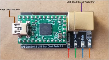 SAS Dizüstü ve PC Anakart Test Cihazı ve USB Kısa Devre Test Cihazı
