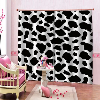 Siyah Ve Beyaz Perde Karartma Fotoğraf Baskı Perdeleri Oturma Odası Yatak Odası İçin Perdeler 3D Tuğla Perdeler Duvar Ev Dekor İçin