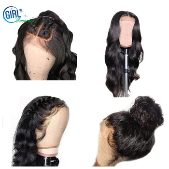 Sırma ön peruk 13X4X1 T Parçası Düz Dantel Ön insan saç Peruk Siyah Kadınlar Için Brezilyalı Dantel Peruk Remy Peruk 150 Yoğunluk
