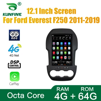 Tesla Ekran Octa Çekirdek 4 GB RAM 64GM ROM Android 10.0 araç DVD oynatıcı GPS Oynatıcı Deckless Araba Stereo Ford Everest İçin F250 2011-2019