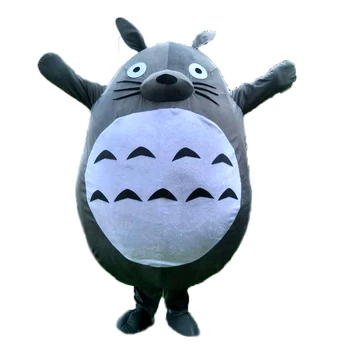 Totoro Maskot Kostüm Sıcak Kedi Komşum Yüksek Kalite Kedi Fantezi Elbise Cosplay Kostümleri Güzel Kedi Cosplay Kıyafetler Yetişkin Boyutu