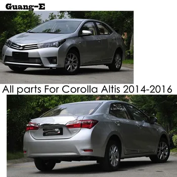 Toyota Corolla Altis 2016 için Kapak Paslanmaz Çelik Dış Arka Arka Tampon Trim Plaka Gövde Çerçeve Eşik Pedalı