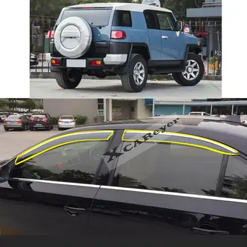 TOYOTA FJ CRUİSER 2007-2010 2011-2019 için Araba Vücut şekillendirici Sticker Plastik pencere camı Rüzgar Visor Yağmur / Güneş Koruma Havalandırma Parçaları