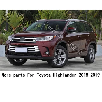 Toyota Highlander 2018 2019 2020 için araba sticker Tampon ABS Krom trim Ön koruma çubuğu Izgara ızgara ızgara çerçeve kenar 1 adet