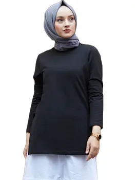 Türkiye Mağaza Türk Giyim kadın Siyah Çift Takım Elbise İle Yan Yarık Pantolon Ve Tunik Mütevazı Bayanlar İslam Giyim Türkiye Elbiseler Kadınlar İçin Müslüman Set Arabistan Hindistan Abaya Ramazan Kaftan