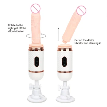 Vantuz kadın mastürbasyon otomatik seks makinesi ısıtmalı teleskopik yapay penis vibratörler kablosuz uzaktan Kumanda