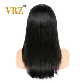 VRZ Düz 360 sırma ön peruk Ön Koparıp Patlama Ile Orta Oranı İnsan Saç Peruk Kadınlar ıçin Brezilyalı Saç Peruk 150 %180%