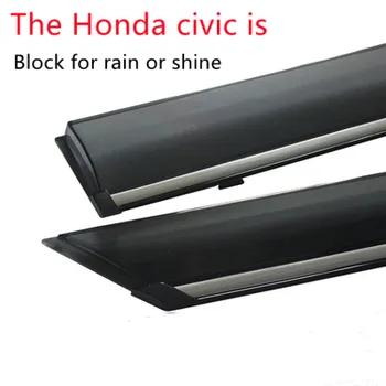 Yan Pencere Deflector Hyundai sonata 2011-Için Akrilik Siyah Rüzgar Kalkanı Yağmur Güneş Muhafızları Pencere Yağmur Guar