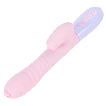Yapay penis Vibrat oyuncak Teleskopik G Spot ısıtma Vibrat Seks Kadın oyuncak Erotik vibrat seks klitoris Stimülatörü seks makinesi