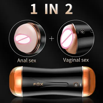 Yeni Pussy Erkekler için Seks Makinesi Seks Oyuncakları güçlü Emme mastürbasyon kupası otomatik ısıtma Anal vajina erkek Masturbator gerçek