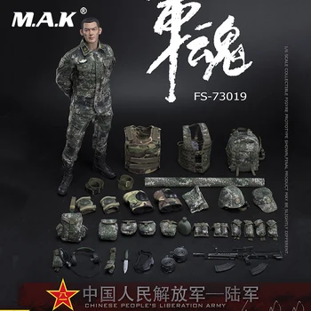 YENİ 1/6 Tam Set 73019 Çin Halk Kurtuluş Ordusu Soul-Serisi Ordu Makineli Topçu Solider Action Figure Koleksiyonu İçin