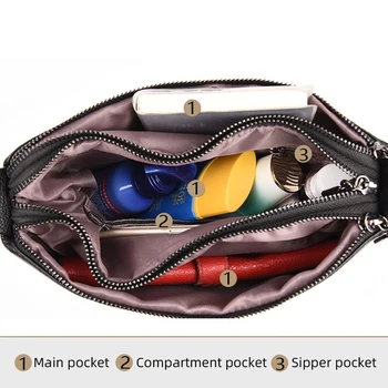 Yüksek kaliteli cüzdan deri lüks çanta bayan omuzdan askili çanta basit rahat askılı çanta bayan çantası moda bayan askılı çanta