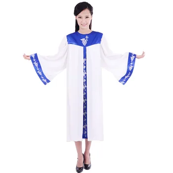 Yüksek kaliteli Kilise korosu ilahi robe şiir giyim Unisex Elbisesi Vatikan kilise müdürü şarkıcı