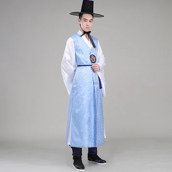 Yüksek Kaliteli Ortodoks Kore Geleneksel Kostüm Düğün Kostüm Erkek Hanbok Etnik Giyim geleneksel erkek Kore giysi