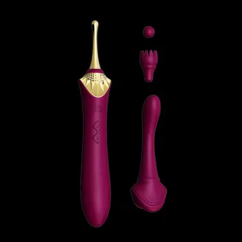 ZALO BESS G-spot Vibratör Zarif Yumuşak Silikon Klitoral Stimülasyon Usb Çift Motorlu Retro Masaj Yetişkin Seks Oyuncakları Kadınlar için