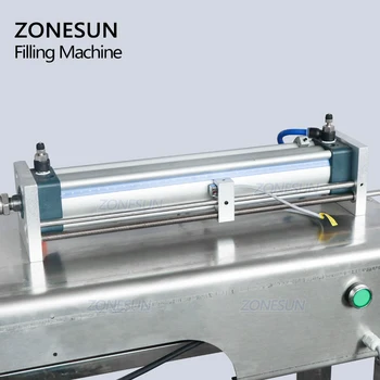 ZONESUN ZS-GY1C Pnömatik Otomatik Sıvı Macun Dolum Makinesi Krem Çikolata Suyu Parfüm Konveyör şişe doldurucu