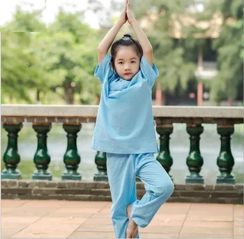 Çin Japon Yaz ve sonbahar yeni pamuk kenevir keten çocuk eğitim ulusal tarzı dövüş sanatları Tai Chi takım